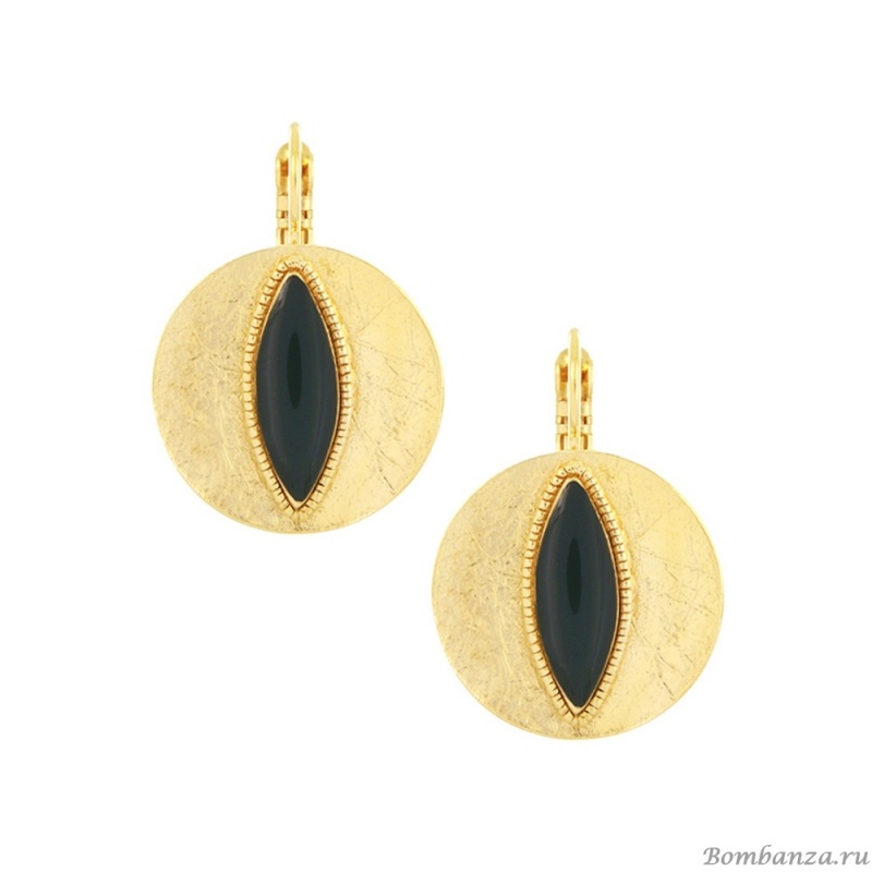 Серьги TARATATA, Zebra, с цветной смолой, TT-H25-04722-207 зеленый