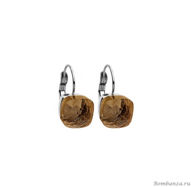 Серьги Qudo, Firenze cognac 304012 BR/S Серьги Qudo, Firenze cognac 304012 BR/S