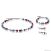 Колье Coeur de Lion GeoCUBE®, Blue-Red 2838/10-0703. Германия