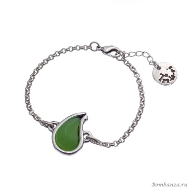 Браслет Tra-la-ra, Infinity, со вставкой из смолы, TLR23-231P005 зеленый Браслет Tra-la-ra, Infinity, со вставкой из смолы, TLR23-231P005 зеленый