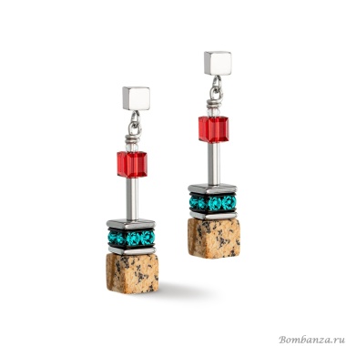 Серьги Coeur de Lion, Multicolour Brown, 3018/21-1511 Серьги Coeur de Lion, Multicolour Brown, 3018/21-1511