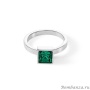 Кольцо Coeur de Lion, Dark green-silver 18 мм 0500/40-0548 56