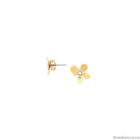 Пуссеты Franck Herval, Estelle, с кристаллом Swarovski, FH24.2-12-68916 золотистый