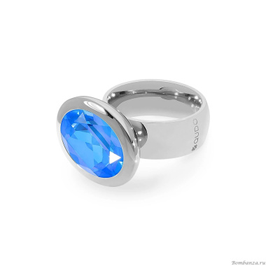 Кольцо Qudo, TIVOLA big S royal blue delite  19 мм, 651745/19 BL/S