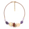 Колье Nature Bijoux, St.Barth, аметист, ракушки, семя бодхи, агат, NB24.2-15-43232 фиолетовый