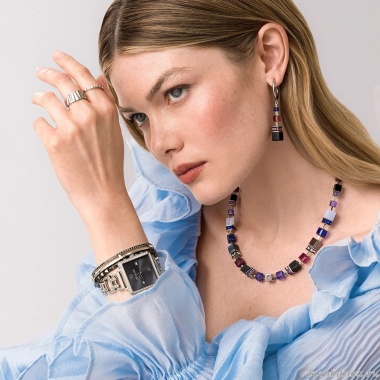 Колье Coeur de Lion, Blue-Purple, 3039/10-0708 Колье Coeur de Lion, Blue-Purple, 3039/10-0708