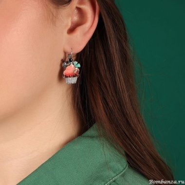 Серьги TARATATA, Chapardeuse, асимметричные,со смолой,бусинами и нитью, TT-H24-07790-105 розовый Серьги TARATATA, Chapardeuse, асимметричные,со смолой,бусинами и нитью, TT-H24-07790-105 розовый