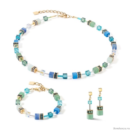 Пусеты Coeur de Lion, Green-Turquoise, 4905/21-0506 Пусеты Coeur de Lion, Green-Turquoise, 4905/21-0506. Германия