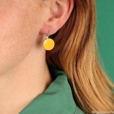 Серьги TARATATA, Jonquille, с цветной смолой, TT-W24-01701-10Y желтый