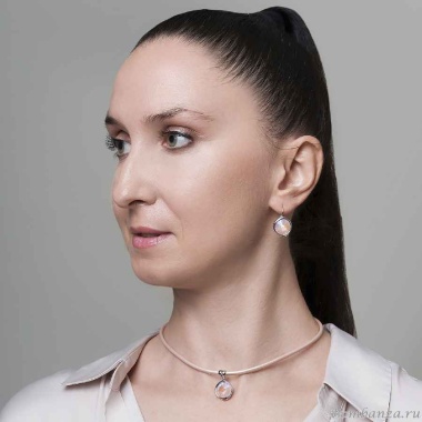 Серьги Fiore Luna, Dusty Pink Delite, A1902.M01 R/S Серьги Fiore Luna, Dusty Pink Delite, A1902.M01 R/S