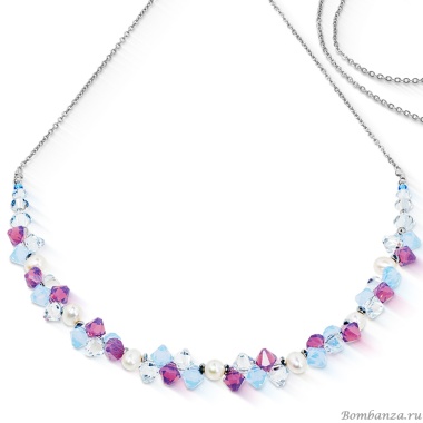Колье Coeur de Lion, Lilac-Blue, 1124/10-0839 Колье Coeur de Lion, Lilac-Blue, 1124/10-0839