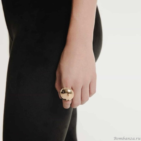 Кольцо Katerina Vassou, Veneer, разъемное, с зеркальной полусферой, KV24.2-401385G золотистый