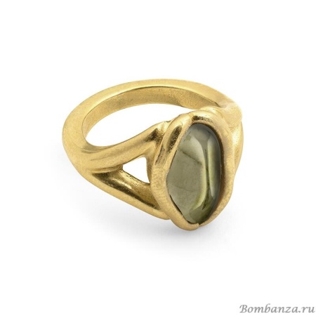 Кольцо Ciclon, Solsticios, со вставкой из муранского стекла, CN-ORO527 (18, бежевый)