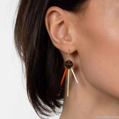 Серьги Nuance, с подвесками разных форм, NFN-24.01-040 золотистый