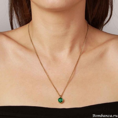 Колье Dyrberg Kern, ETTE SG EMERALD GREEN, 360016 Колье Dyrberg Kern, ETTE SG EMERALD GREEN, 360016