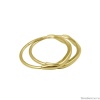 Браслет Ciclon, Sol y luna, два обруча, металл, CN-230103 золотистый, 6см