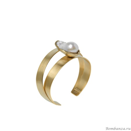 Браслет Katerina Vassou, Levy, кафф, с жемчугом, KV24.1-308790G золотистый Браслет Katerina Vassou, Levy, кафф, с жемчугом, KV24.1-308790G золотистый