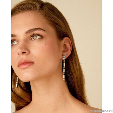 Серьги VIDDA, Fire, с кристаллом Swarovski, VD25.2-02325 голубой