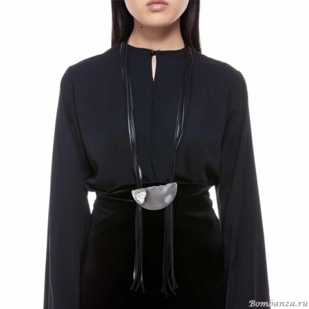 Колье Katerina Vassou, Lulana, с друзой агата, KV23.2-308311 серебристый