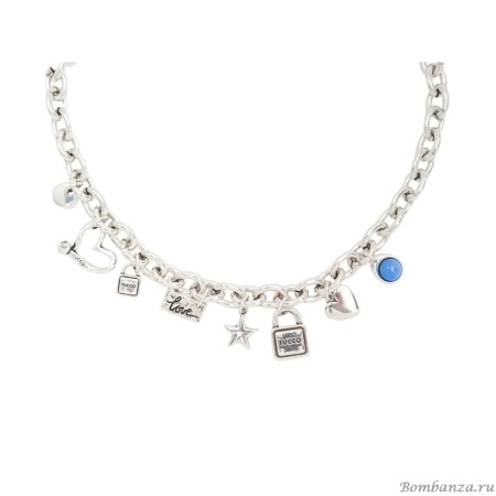 Колье Tucco, Closed, с подвесками, TC-TMC58 серебристый