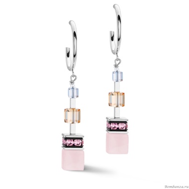 Серьги Coeur de Lion, Light blue-Beige, 3039/21-0738 Серьги Coeur de Lion, Light blue-Beige, 3039/21-0738
