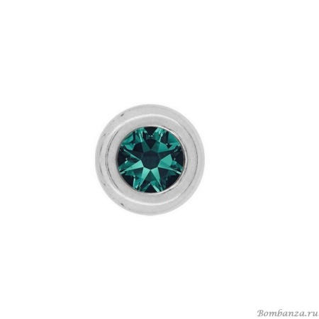 Пуссеты VIDDA, Celebrity, с австрийским кристаллом, VD25.2-01495 зеленый