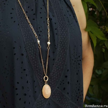 Колье Fiore Luna, ROSE QUARTZ