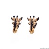 Серьги Polina Firenze, жираф с эмалью, PF25.2-OR4296 золотистый