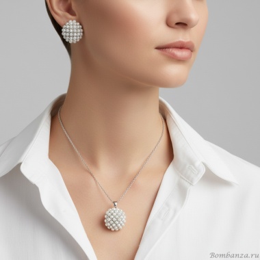 Комплект Fiore Luna, колье+серьги, SG208407E-001 S