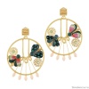 Серьги TARATATA, Watt`s up, с цветной смолой, бусинами и стразами, TT-H23-09959-20M золотистый Серьги TARATATA, Watt`s up, с цветной смолой, бусинами и стразами, TT-H23-09959-20M золотистый