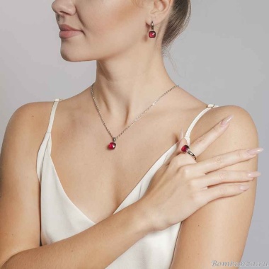 Колье Qudo, Firenze ruby 400048.1 R/S Колье Qudo, Firenze ruby 400048.1 R/S