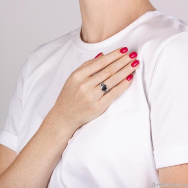 Кольцо Moon Paris, Ringo, MR-21.06-213 серебристый, 16,5 Кольцо Moon Paris, Ringo, MR-21.06-213 серебристый, 16,5