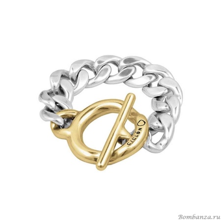 Браслет Ciclon, Pura, двухцветный металл, CN-230101 серебристый, 20 Браслет Ciclon, Pura, двухцветный металл, CN-230101 серебристый, 20