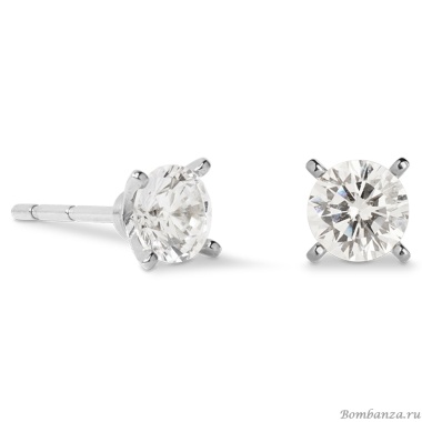Серьги Coeur de Lion, Crystal-Silver, 0207/21-1817 Серьги Coeur de Lion, Crystal-Silver, 0207/21-1817