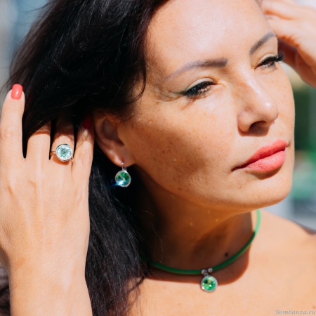 Кольцо Fiore Luna, Aquamarine