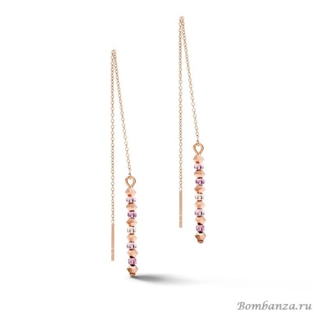 Серьги Coeur de Lion, Rose Gold Lilac 5073/20-0829 Серьги Coeur de Lion, Rose Gold Lilac 5073/20-0829. Германия