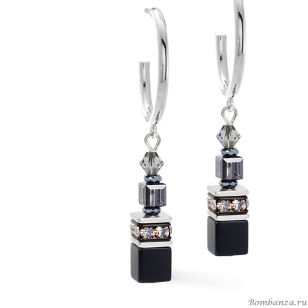 Серьги Coeur de Lion, Black-Silver, 3021/21-1317 Серьги Coeur de Lion, Black-Silver, 3021/21-1317. Германия