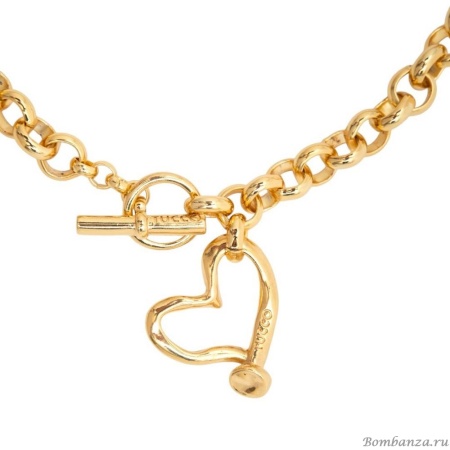 Колье Tucco, Cuore, c подвеской в форме сердца, TC-TMC18 золотистый