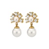 Серьги Dyrberg Kern, VERONICA SG CRYSTAL /WHITE PEARL, 450109