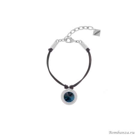 Браслет VIDDA, Sweet, кожаный, с кристаллом Swarovski, VD24.1-01866 синий