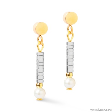 Серьги Coeur de Lion, Silver-Gold, 1138/21-1716 Серьги Coeur de Lion, Silver-Gold, 1138/21-1716