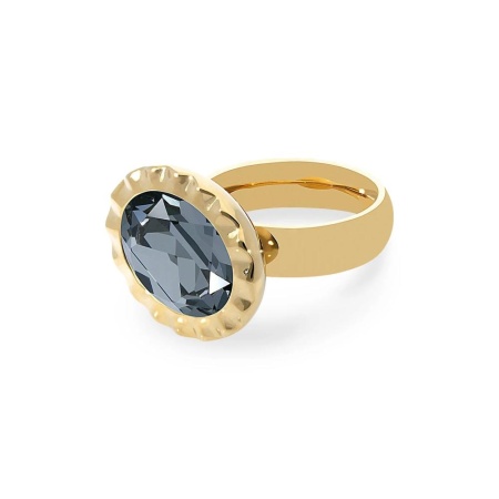 Кольцо Qudo, TIVOLA UNICA big (G/P) Crystal silver night 60, 687541