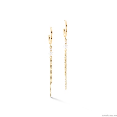 Серьги Coeur de Lion, Beige-Gold, 4310/21-1016 Серьги Coeur de Lion, Beige-Gold, 4310/21-1016