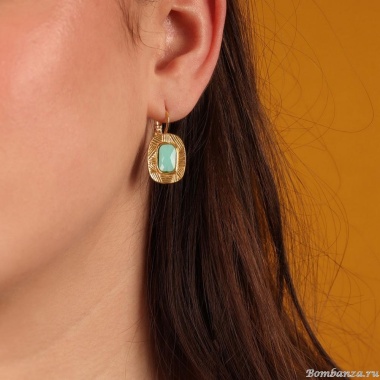 Серьги TARATATA, Joyeuse, со стеклянными бусинами, TT-H24-11713-20T бирюзовый Серьги TARATATA, Joyeuse, со стеклянными бусинами, TT-H24-11713-20T бирюзовый