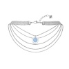 Колье VIDDA, Sweet, многоярусное, с кристаллом Swarovski, VD24.1-01860 голубой