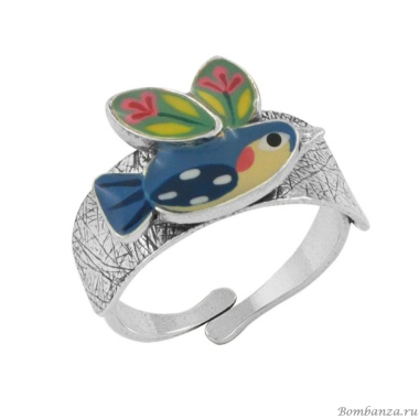 Кольцо TARATATA, Dans les nuages, разъемное, с цветной смолой, TT-H24-03404-104 синий Кольцо TARATATA, Dans les nuages, разъемное, с цветной смолой, TT-H24-03404-104 синий