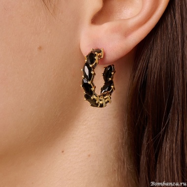 Серьги Dyrberg Kern, TAMARIN SG BLACK, 470016 Серьги Dyrberg Kern, TAMARIN SG BLACK, 470016