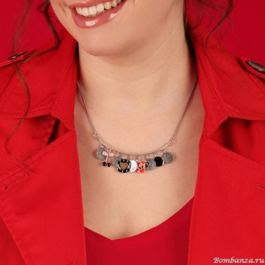 Колье TARATATA, Kiff me, с цветной смолой и стеклянными бусинами, TT-H24-08111-105 розовый Колье TARATATA, Kiff me, с цветной смолой и стеклянными бусинами, TT-H24-08111-105 розовый