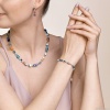 Колье Coeur de Lion, Blue-Turquoise-Peach 5022/10-0751. Германия