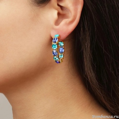 Серьги Dyrberg Kern, GRETIA SG AQUA BLUE, 440069 Серьги Dyrberg Kern, GRETIA SG AQUA BLUE, 440069